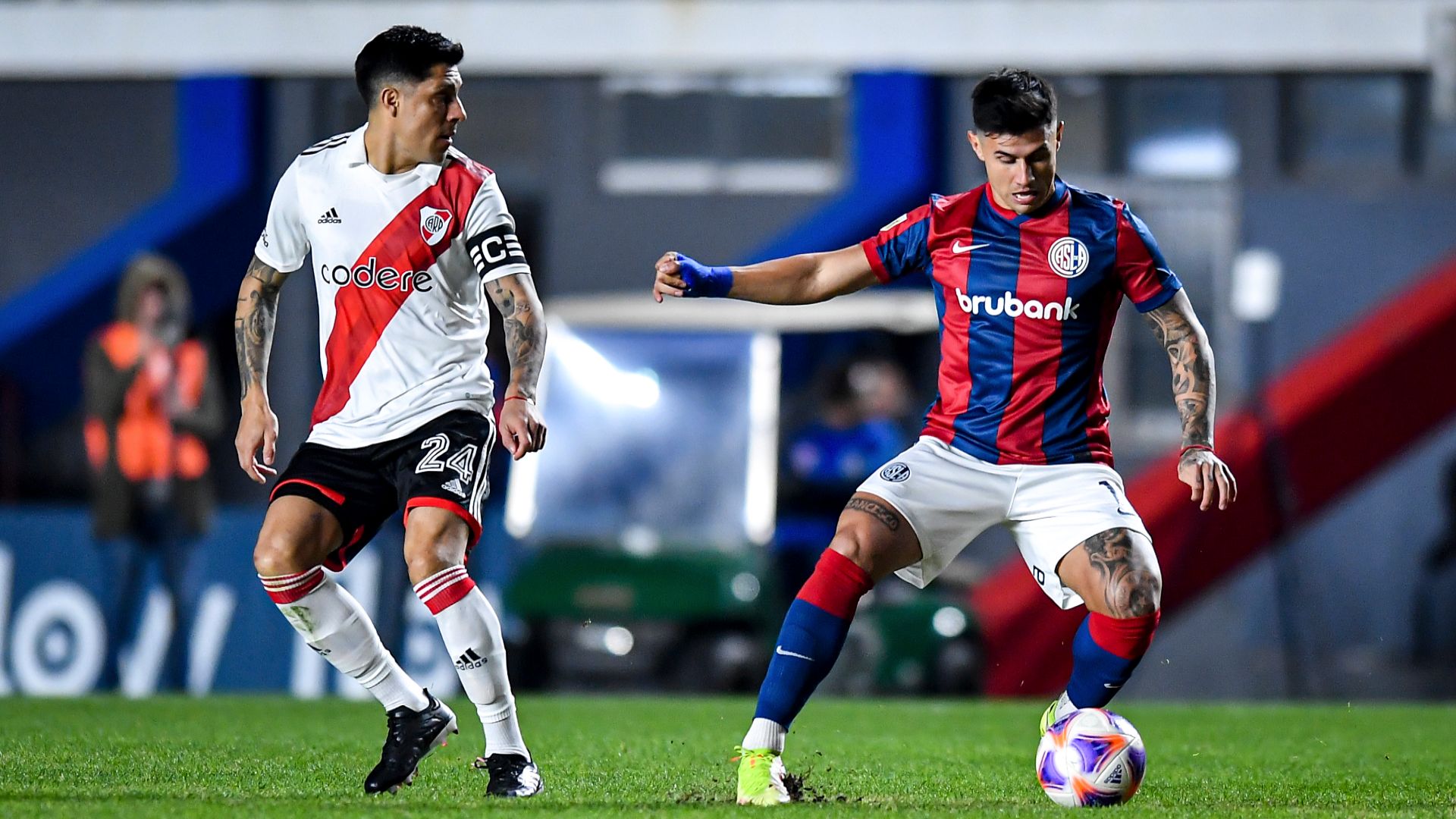Enzo Perez Adam Bareiro San Lorenzo River Torneo Binance 08092023