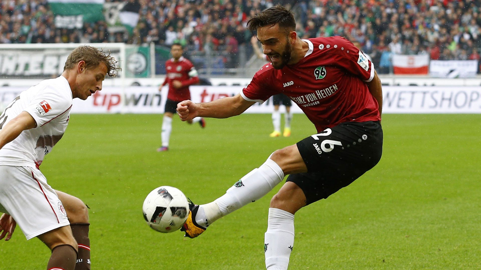 Kenan Karaman Hannover 96 St Pauli 2. Bundesliga 01102016