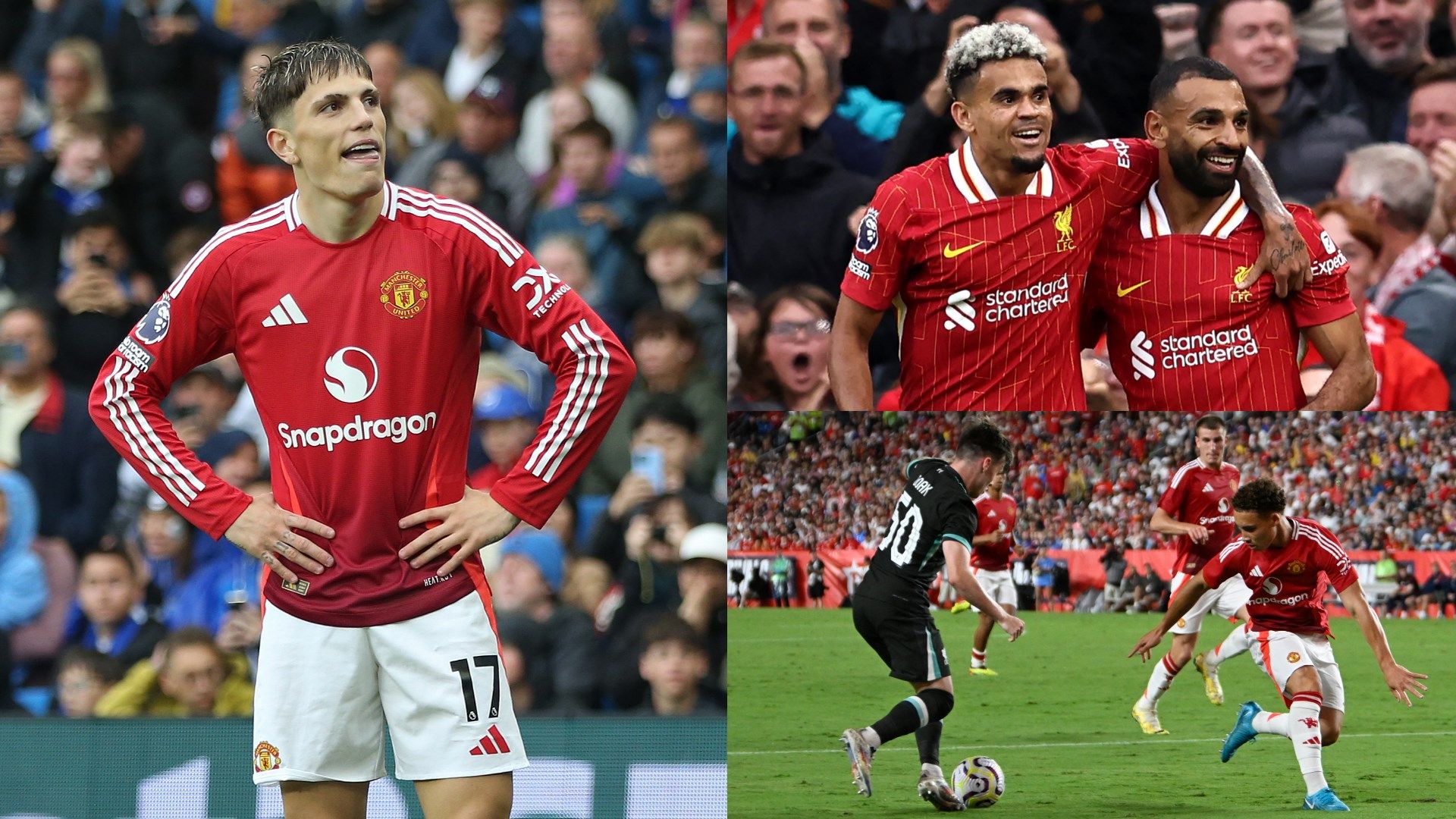 Alejandro Garnacho Luis Diaz Mohammed Salah stack 2024-25