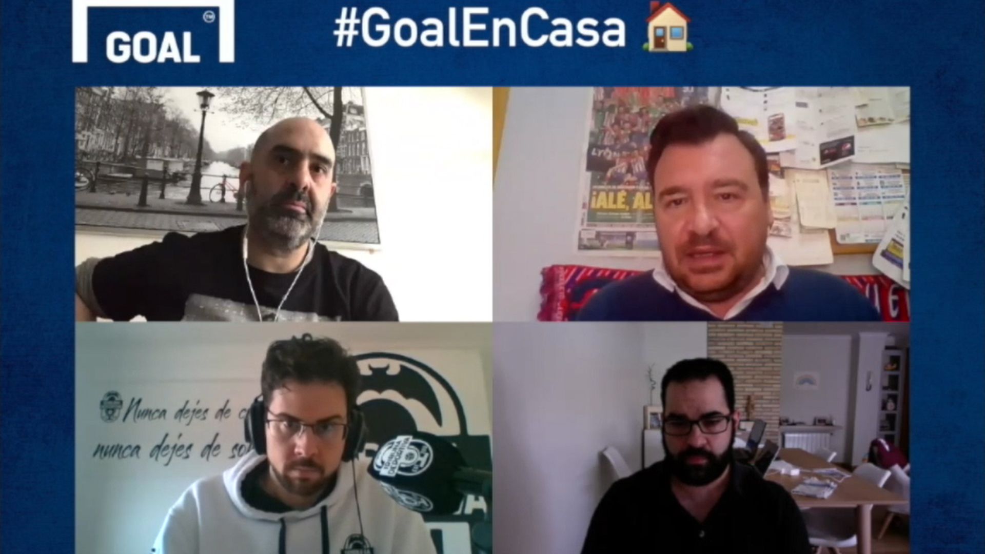 Manolo Montalt, Rubén Uría, Héctor Gómez y César Hurtado, Tertulia de Goal
