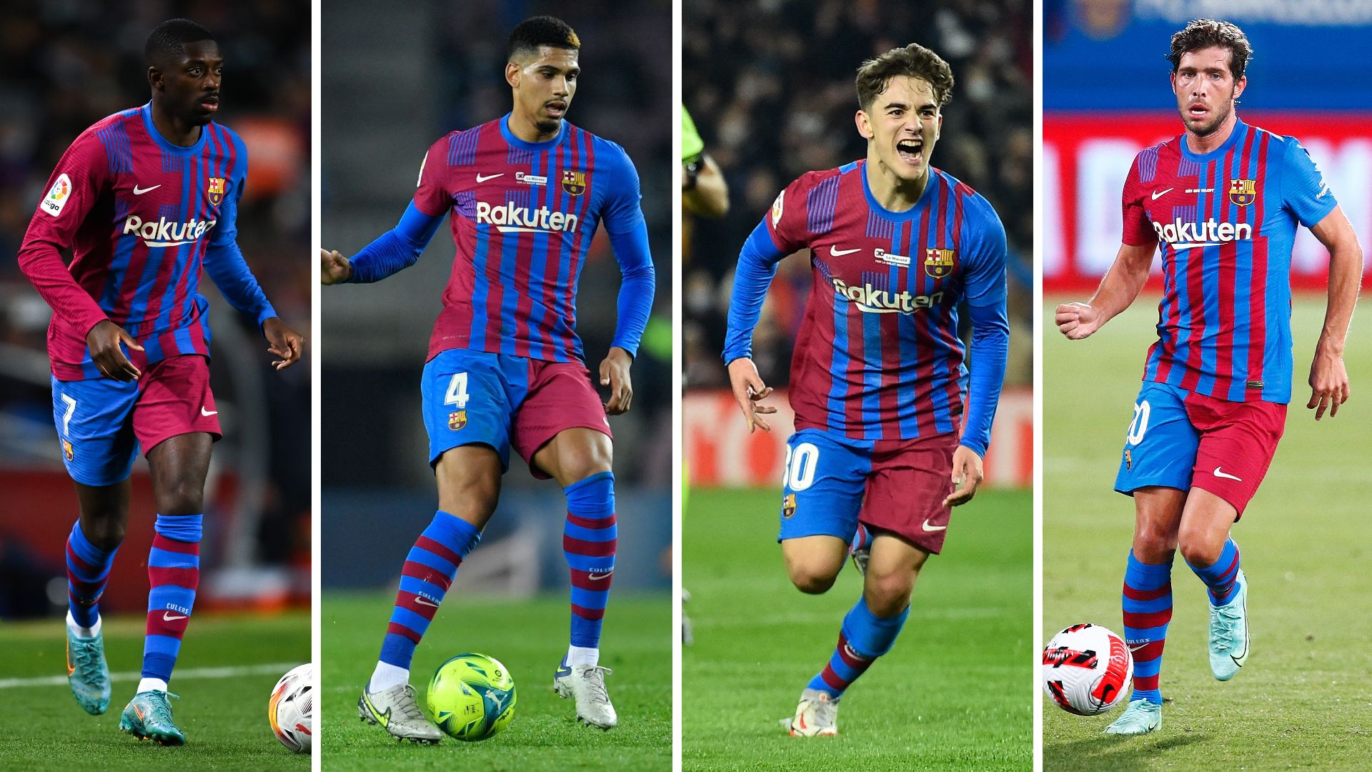 Dembele Araujo Gavi Sergi Roberto Barcelona