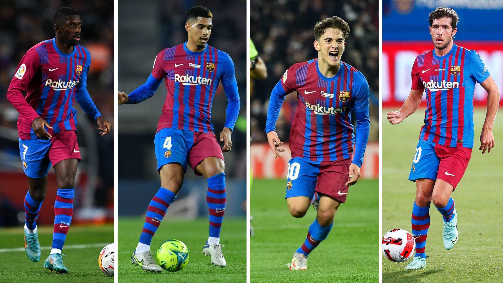 Dembele Araujo Gavi Sergi Roberto Barcelona