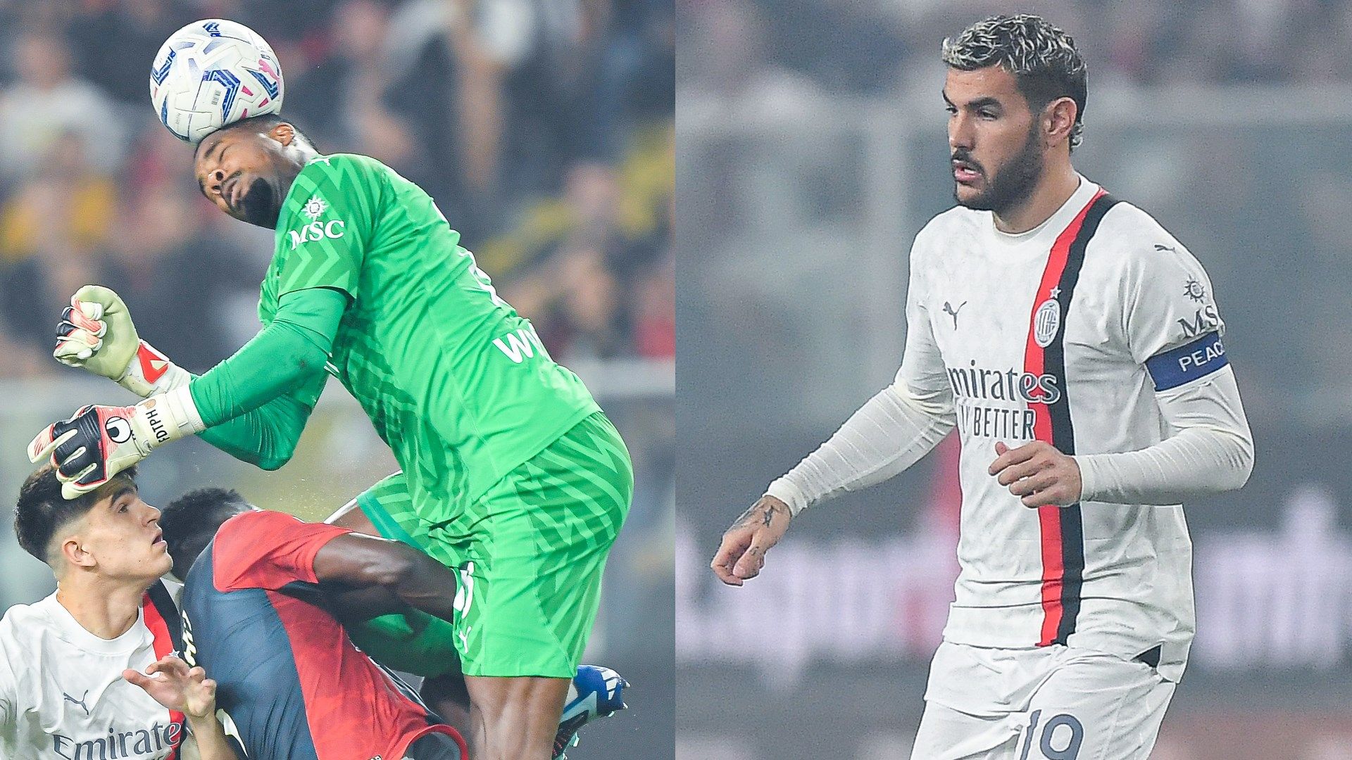 Mike Maignan Theo Hernandez Genoa Milan 07102023