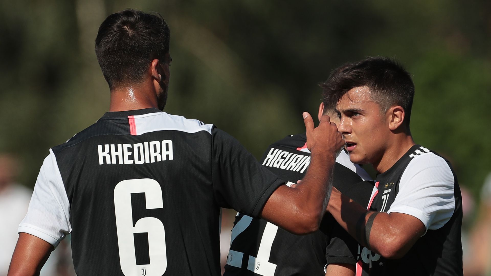 Paulo Dybala Sami Khedira Juventus A Juventus B pre-season friendly match