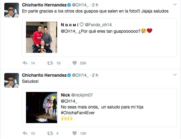 Chicharito tuits