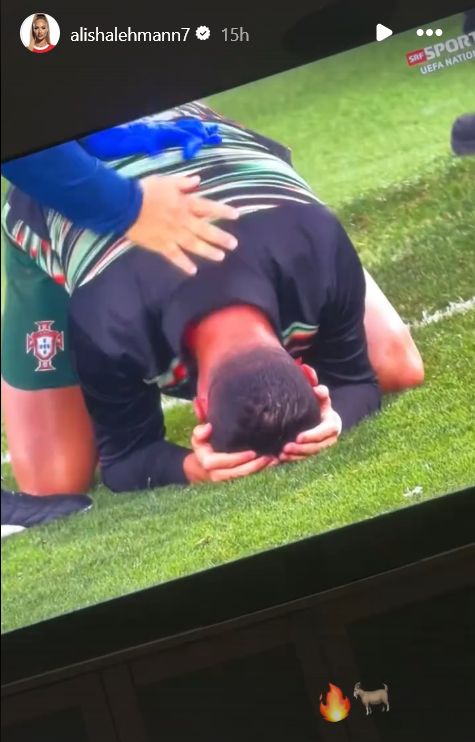 Cristiano Ronaldo Alisha Lehmann GOAT