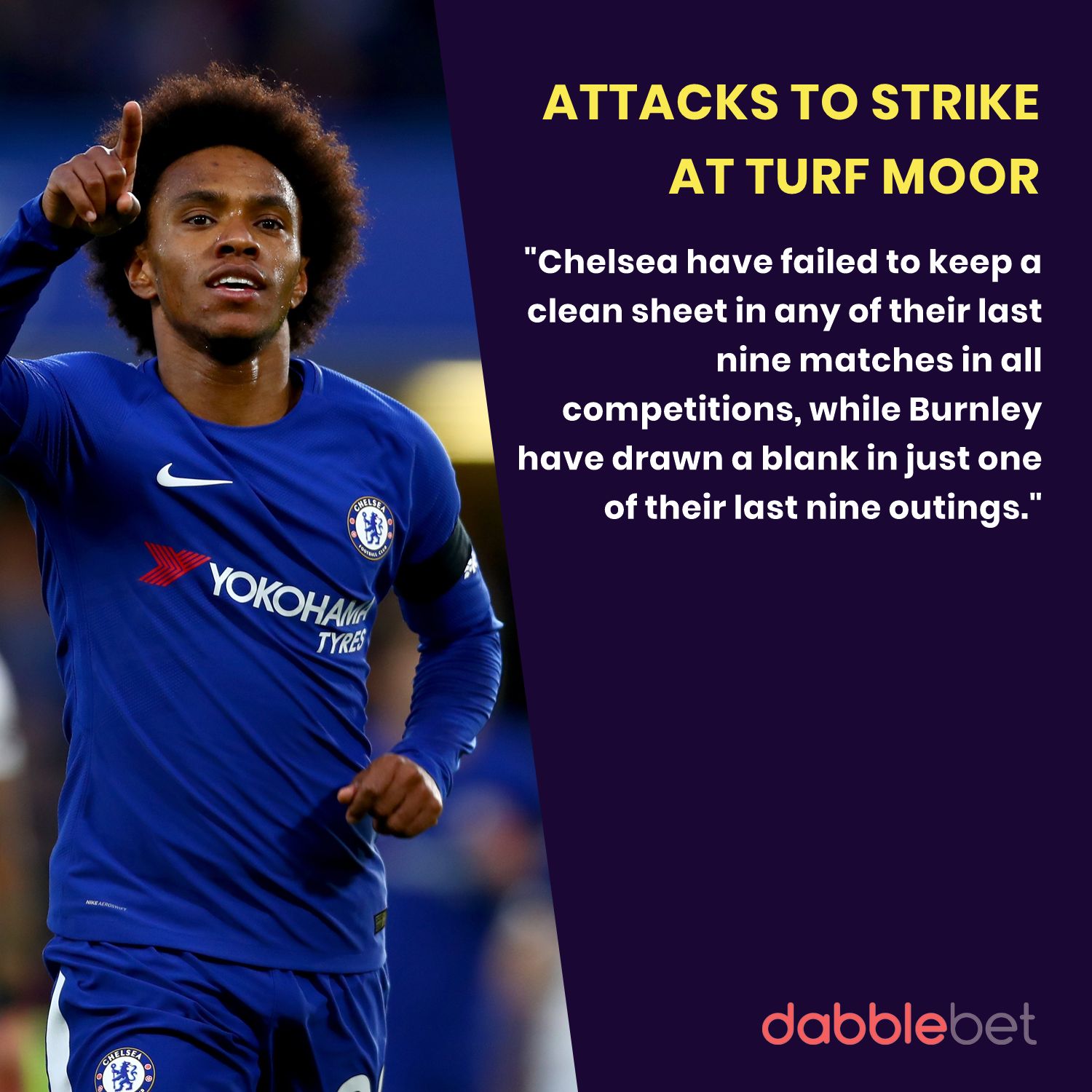 Burnley Chelsea graphic