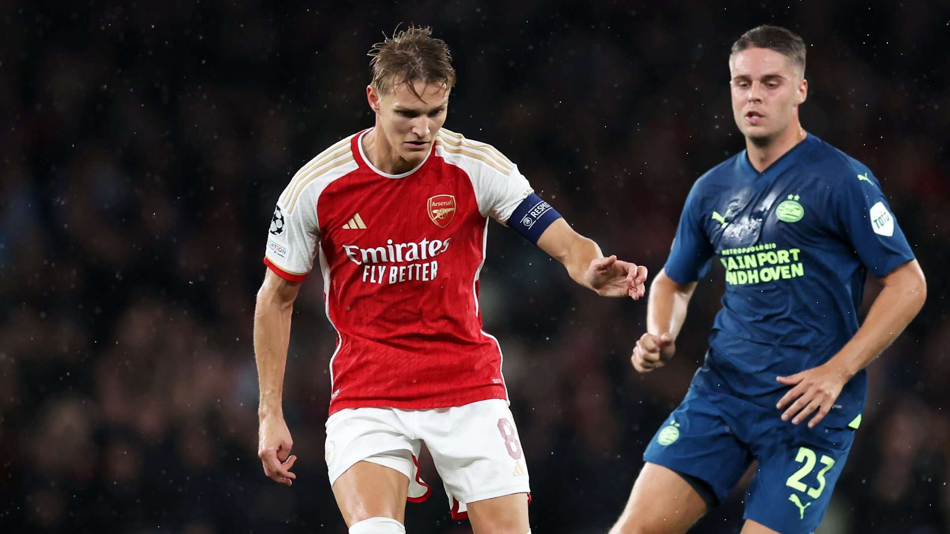 Martin Odegaard Arsenal PSV 2023-24