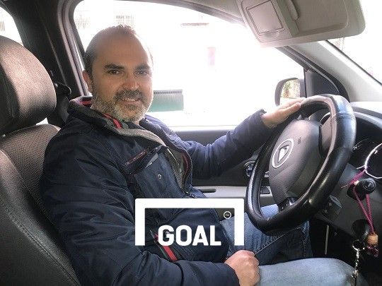 세비야 택시기사 프란/세비야FC 팬. 사진=이하영 기자