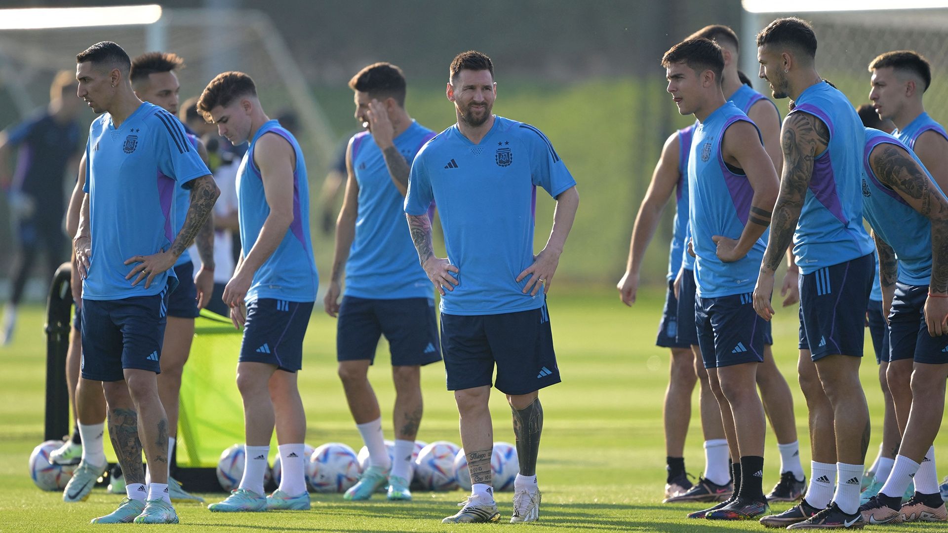 Lionel Messi Argentina Entrenamiento 21112022