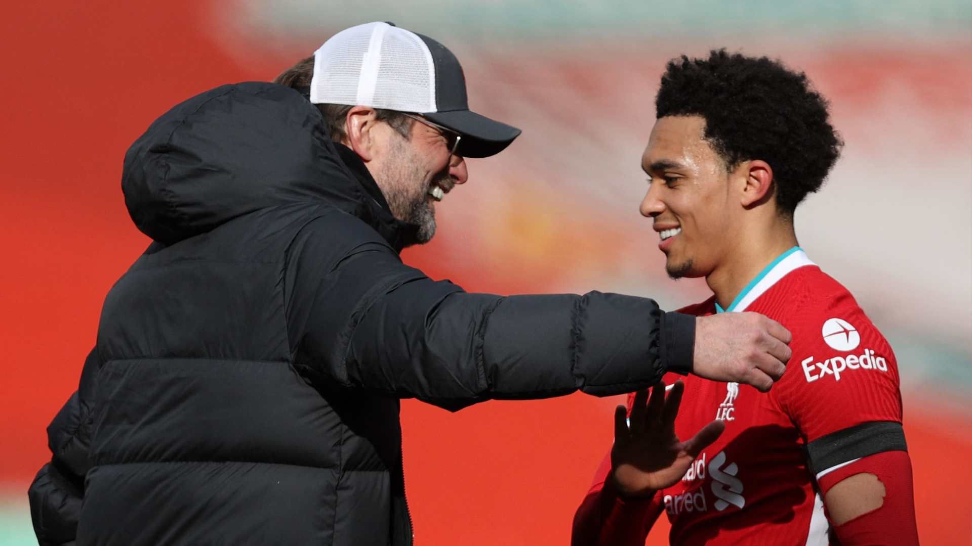 20210411 Jurgen Klopp Trent Alexander-Arnold