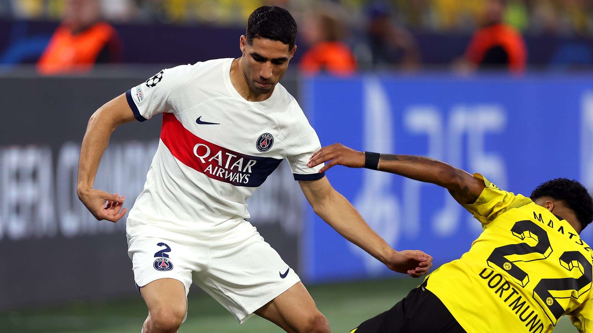 PSG player ratings vs Borussia Dortmund: Kylian Mbappe kept pretty quiet in  Champions League semi-final as Jadon Sancho gives Nuno Mendes nightmares  while Ousmane Dembele's disastrous finishing proves costly | Goal.com  English