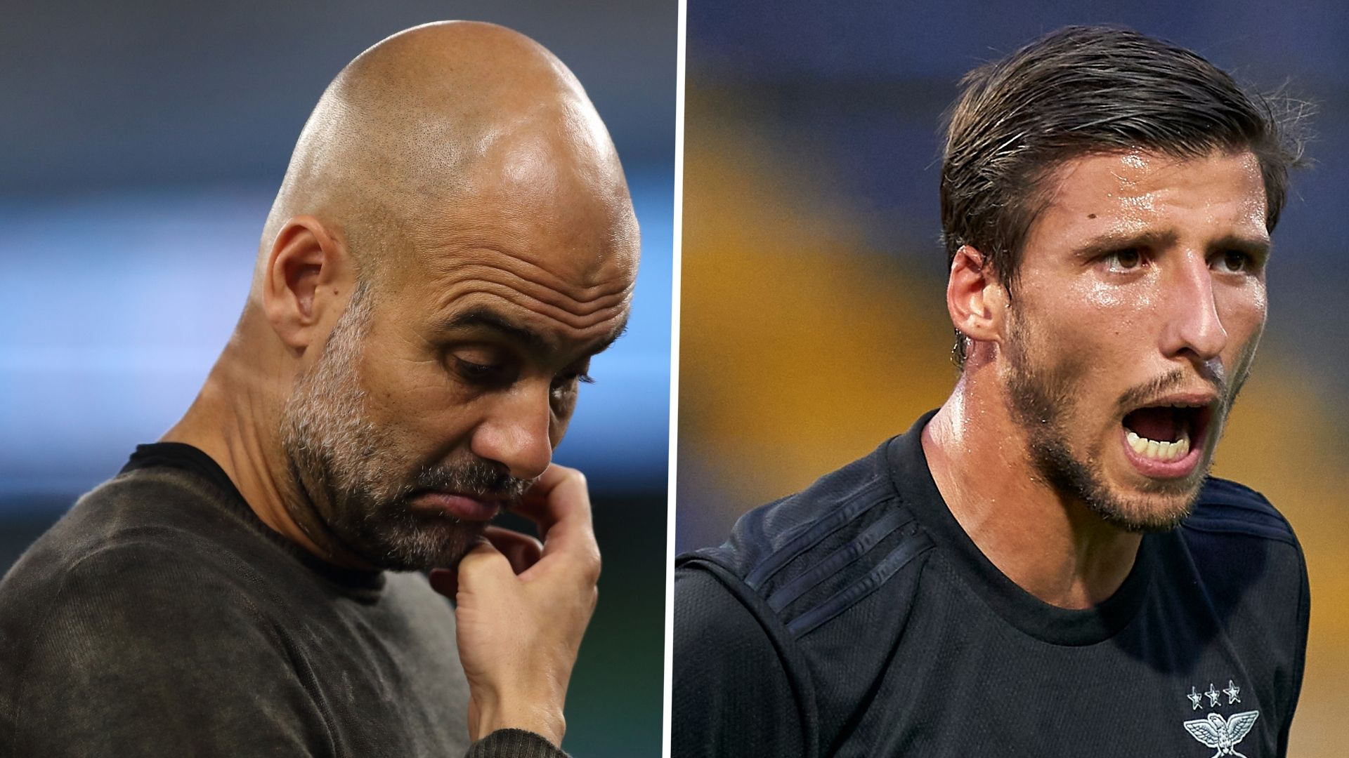 Pep Guardiola Manchester City Ruben Dias Benfica GFX