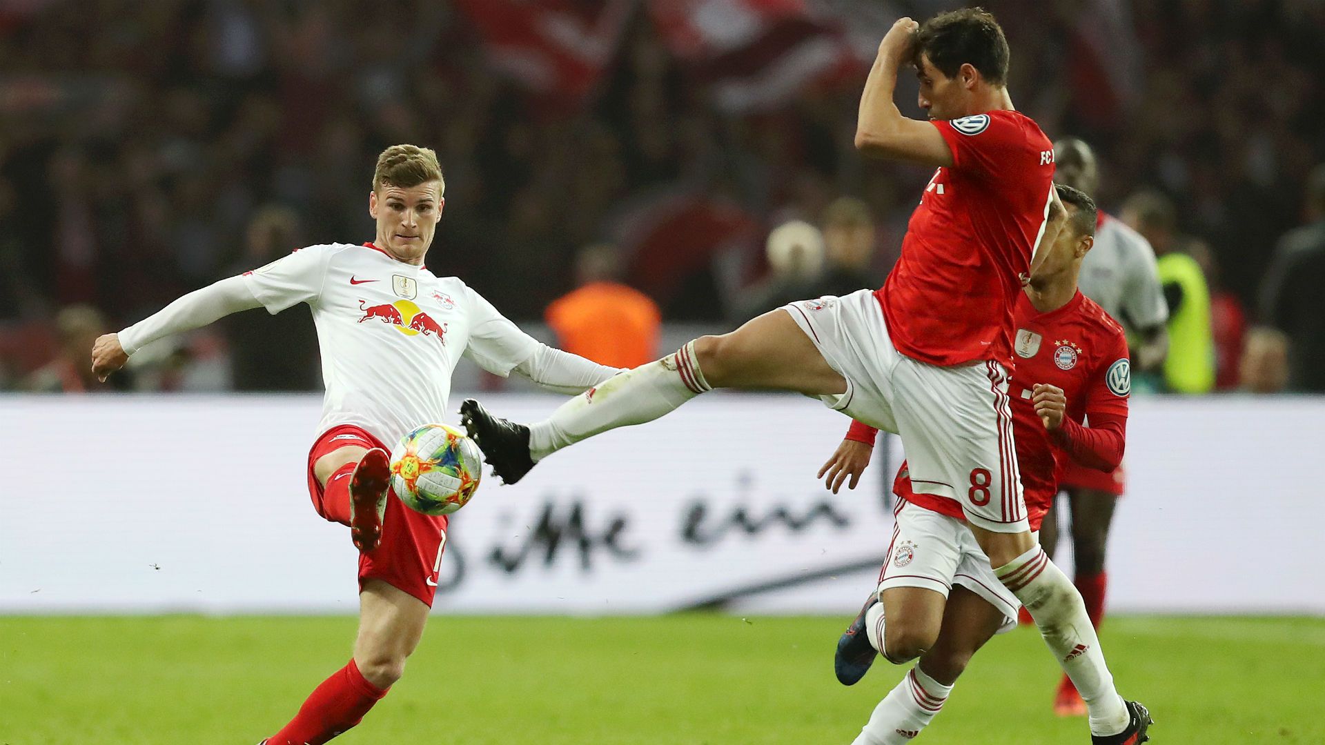 Timo Werner Javi Martinez FC Bayern München RB Leipzig DFB Pokal 25052019