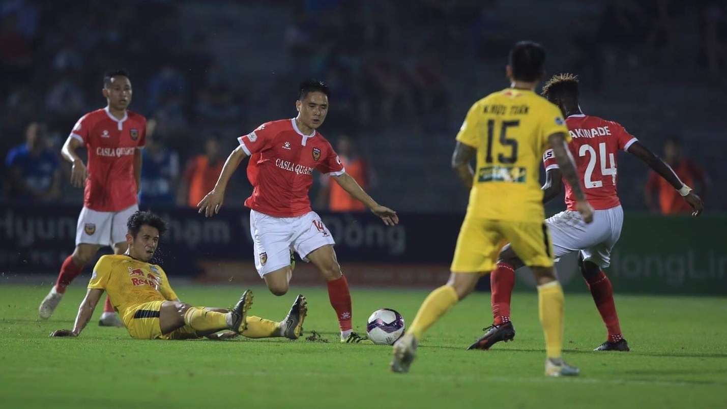 Nguyen Phong Hong Duy Dao Nhat Minh Hong Linh Ha Tinh vs HAGL Hoang Anh Gia Lai 2021 V.League 20032021