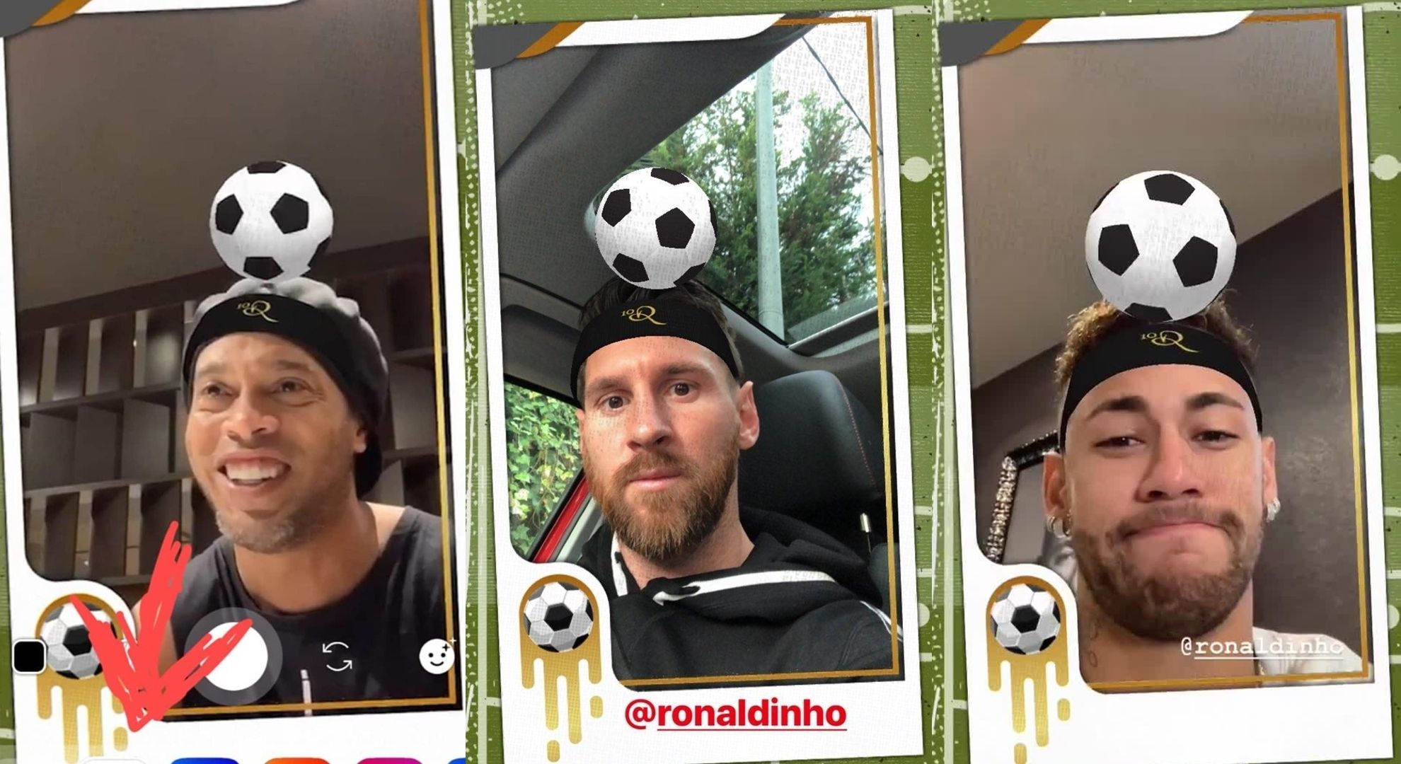 Ronaldinho Lionel Messi Neymar