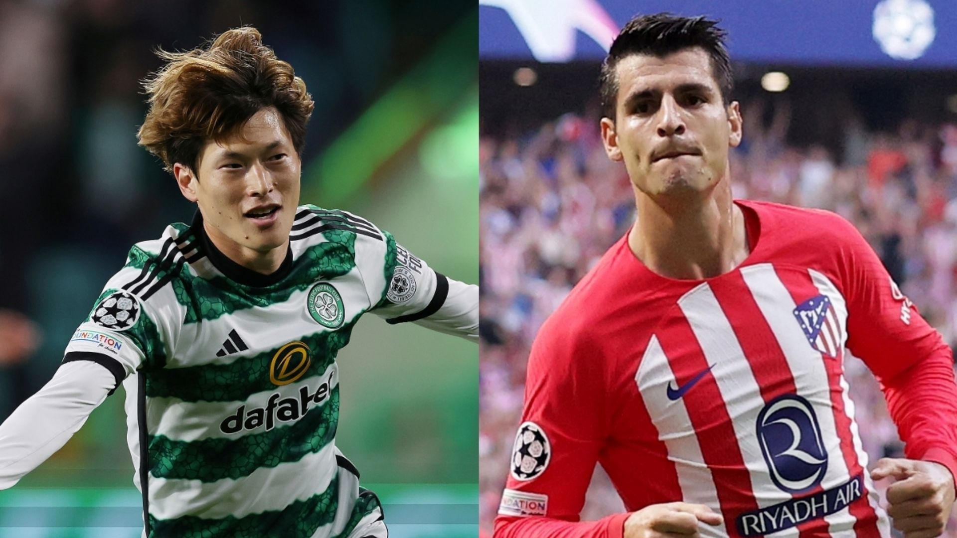 Kyogo Furuhashi Celtic Alvaro Morata Atletico Madrid