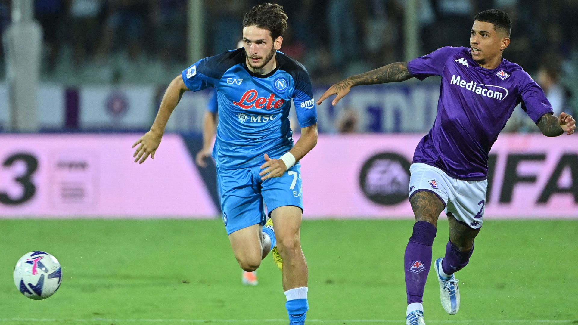 Kvaratskhelia Dodo Fiorentina Napoli Serie A