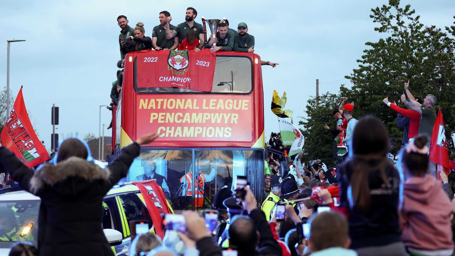 Wrexham bus parade
