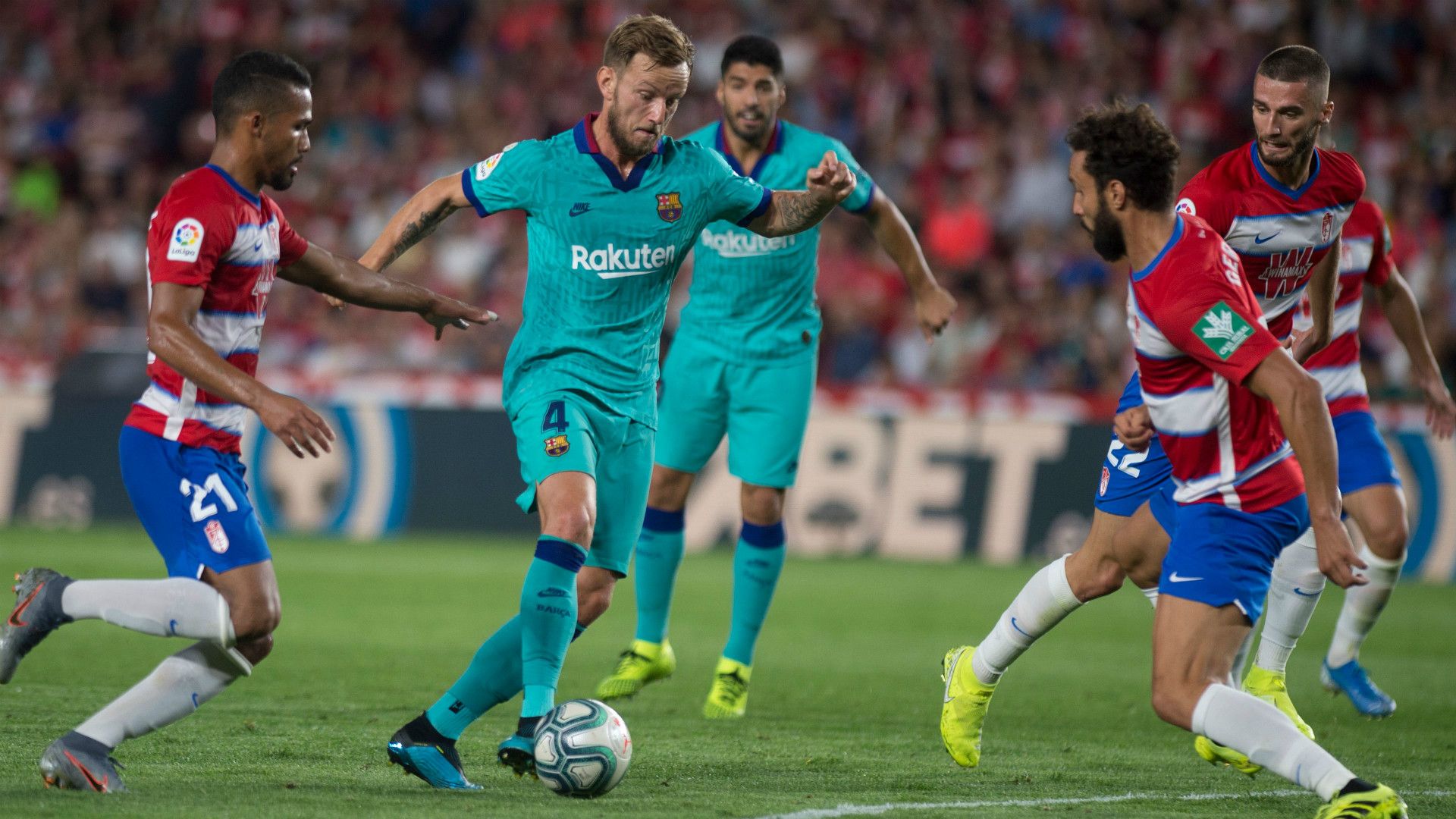 YANGEL HERRERA GERMAN SANCHEZ GRANADA IVAN RAKITIC BARCELONA LALIGA 21092019