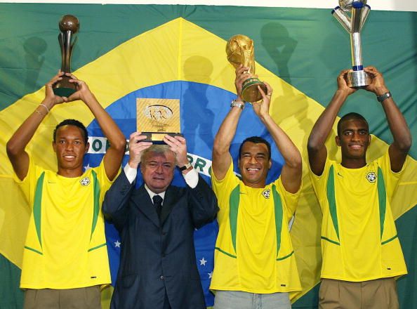 Marcos Cafu Brazil winning all of football events