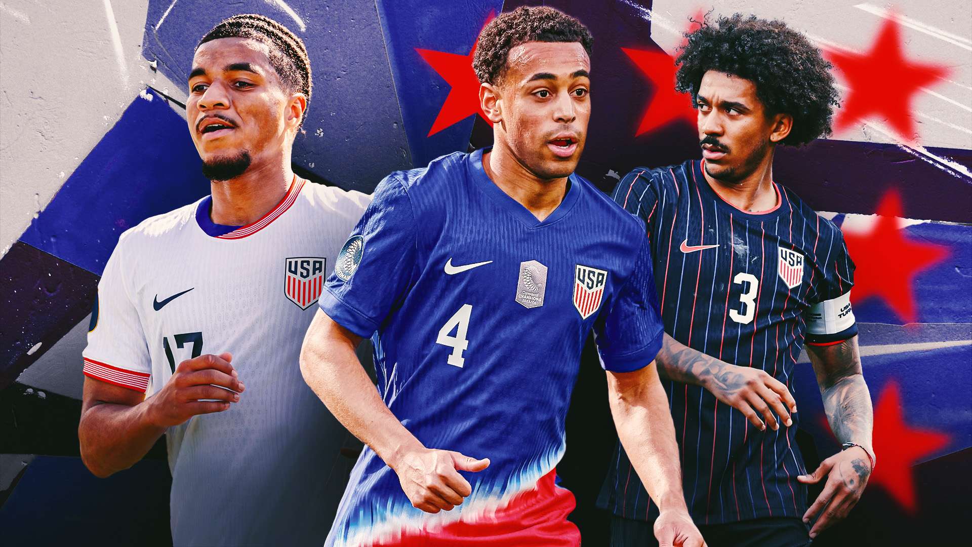 Tyler Adams, Malik Tillman, Chris Richards USMNT