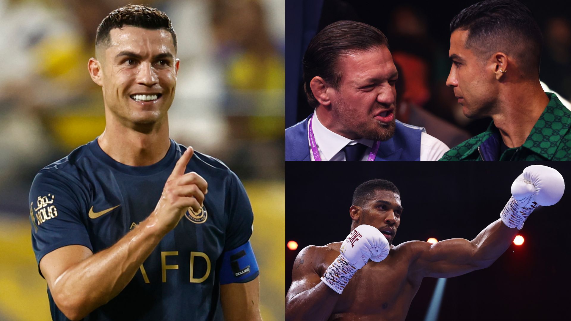 Cristiano Ronaldo Conor McGregor Anthony Joshua