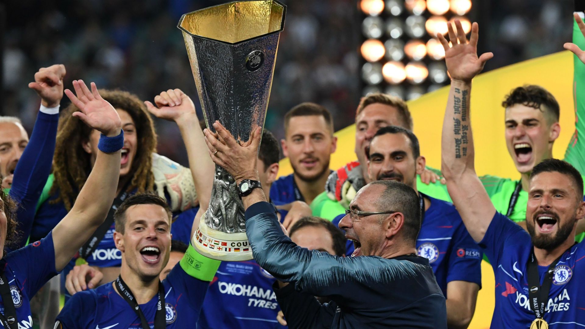 Sarri Chelsea Arsenal Europa League