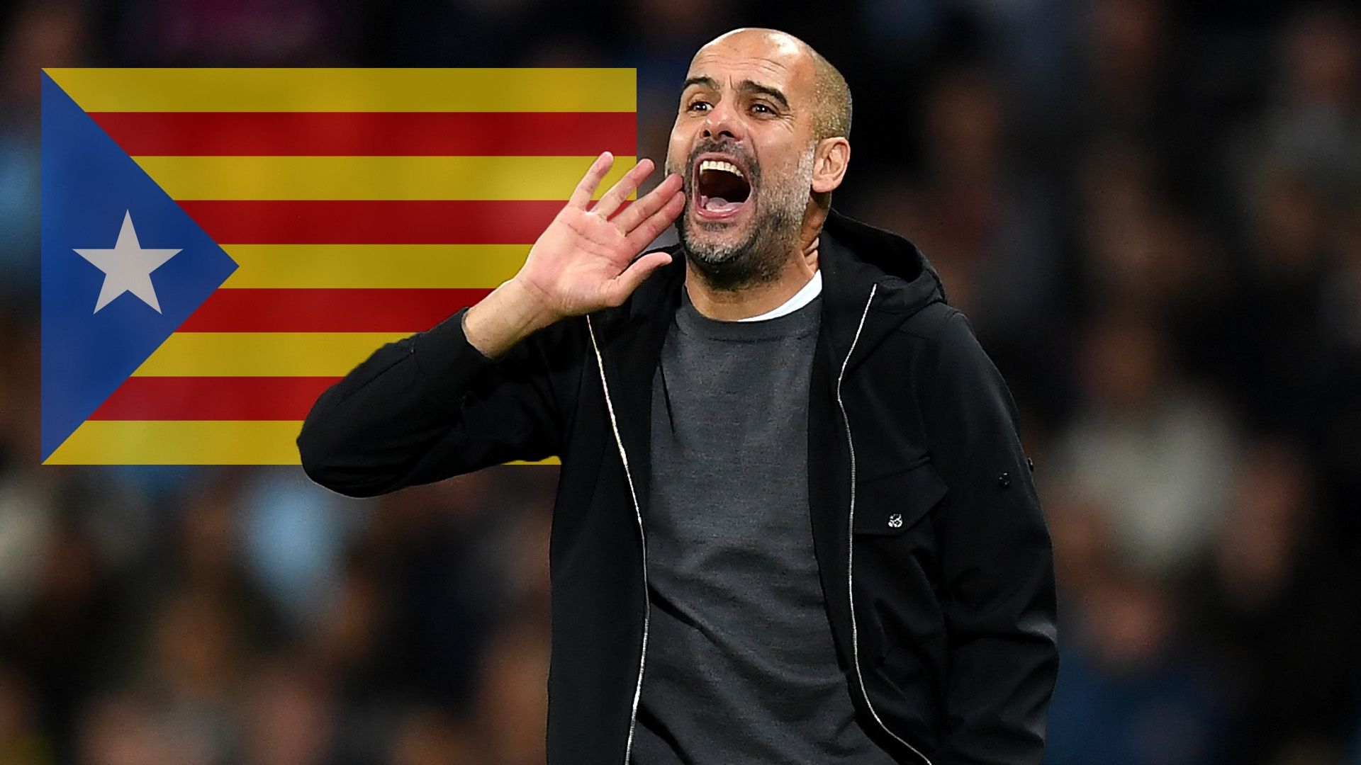 Pep Guardiola Catalonia Flag