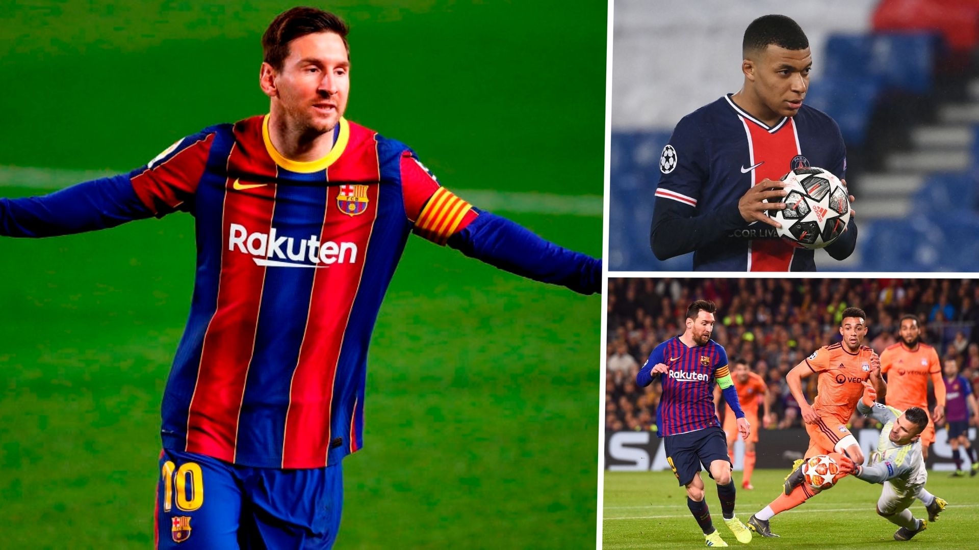 historial de messi con el barcelona jugando en francia