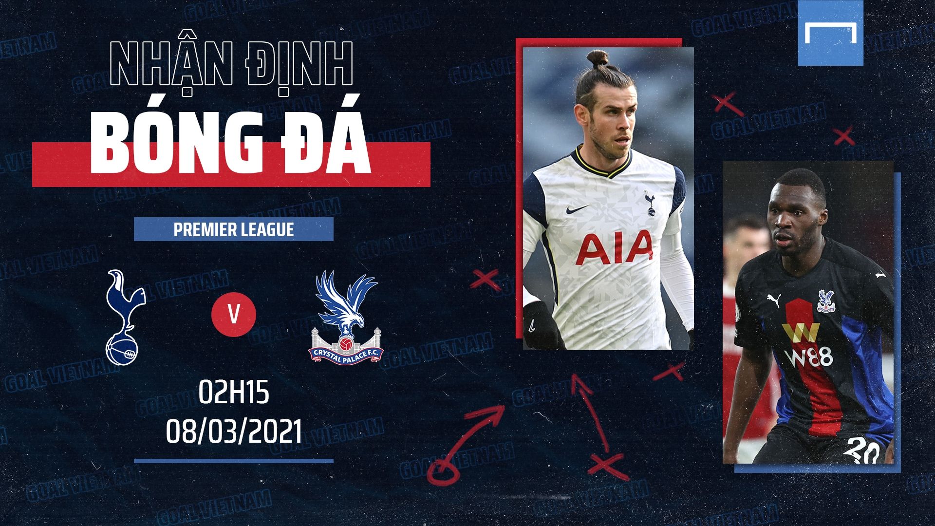 Preview Tottenham vs Crystal Palace Premier League 2020/21 GFX