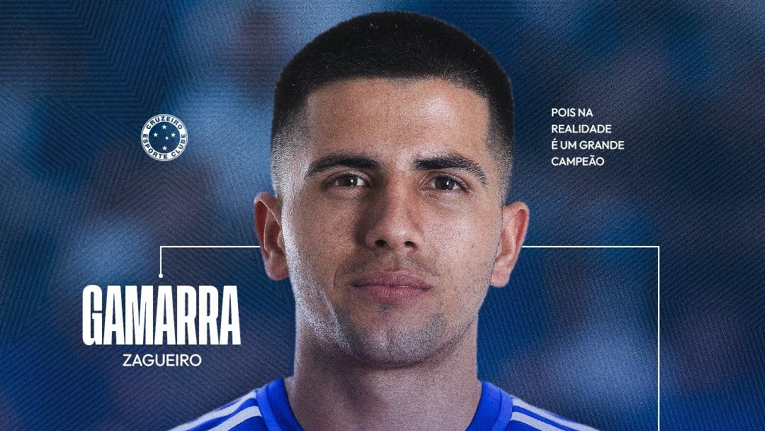 Anúncio da contratação de Mateo Gamarra pelo Cruzeiro, em 2025