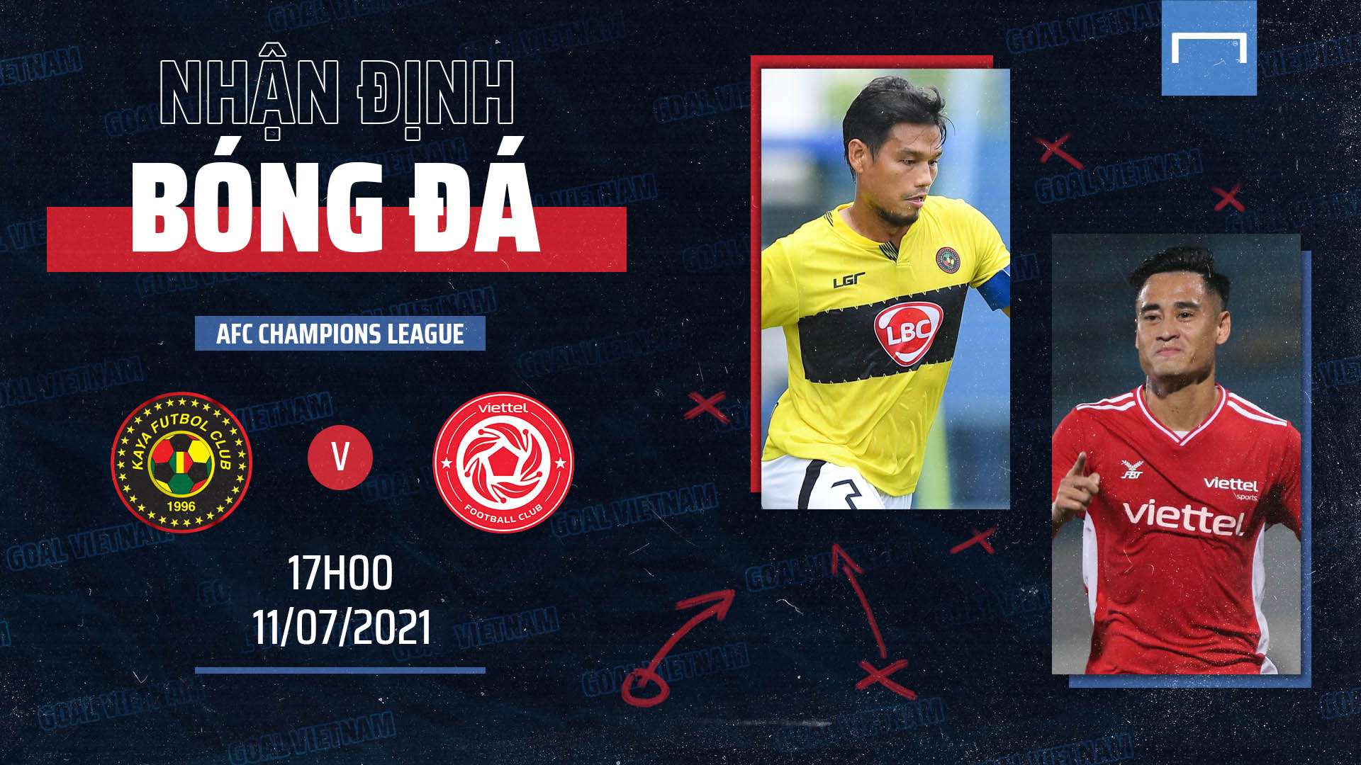 Preview Viettel vs Kaya 2021 AFC Champions League GFX