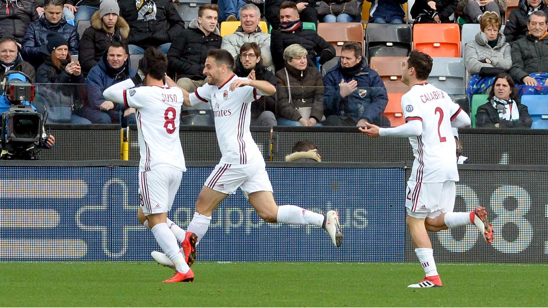 Suso Giacomo Bonaventura Udinese Milan Serie A
