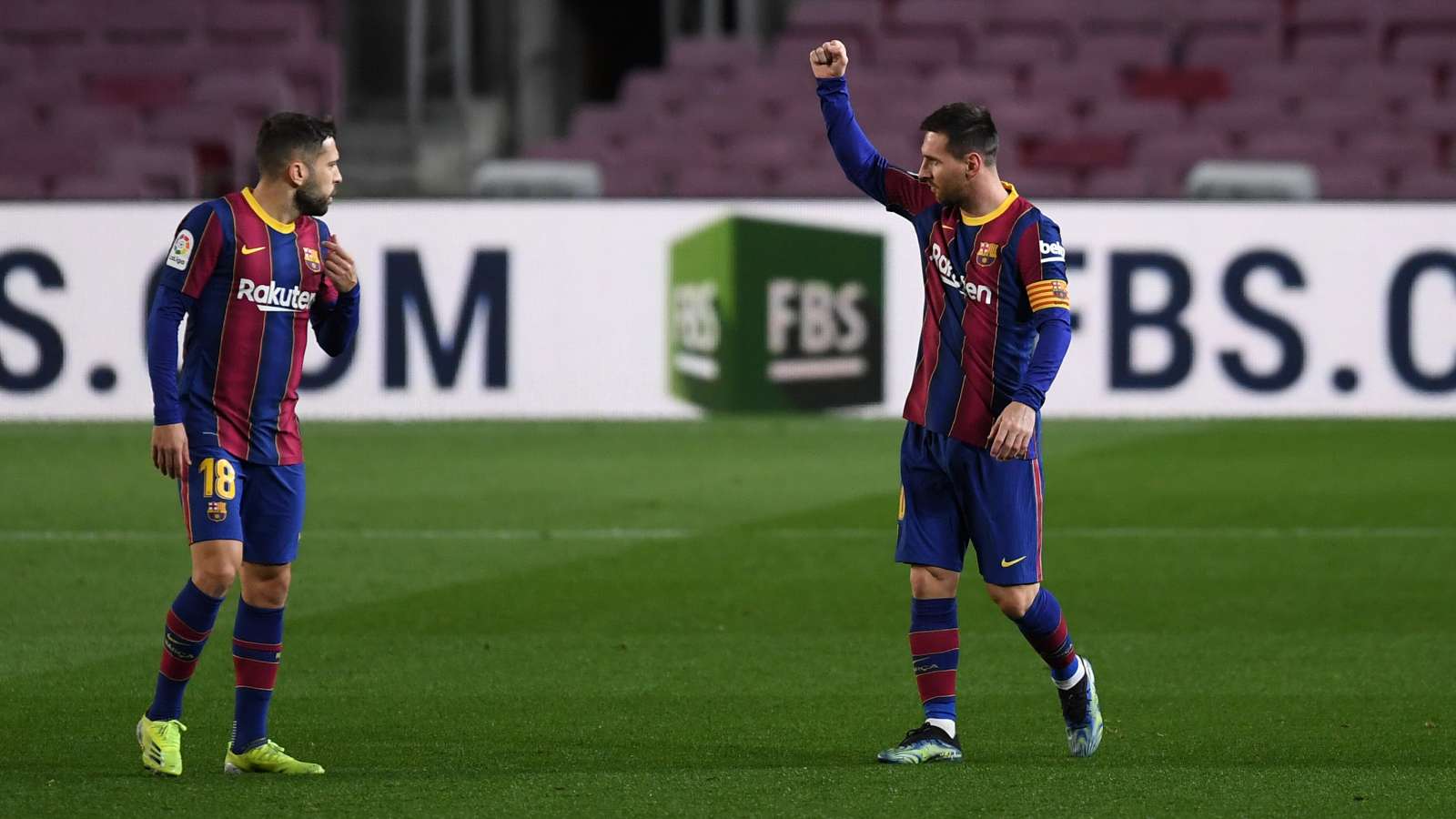 Jordi Alba y Leo Messi, FC Barcelona