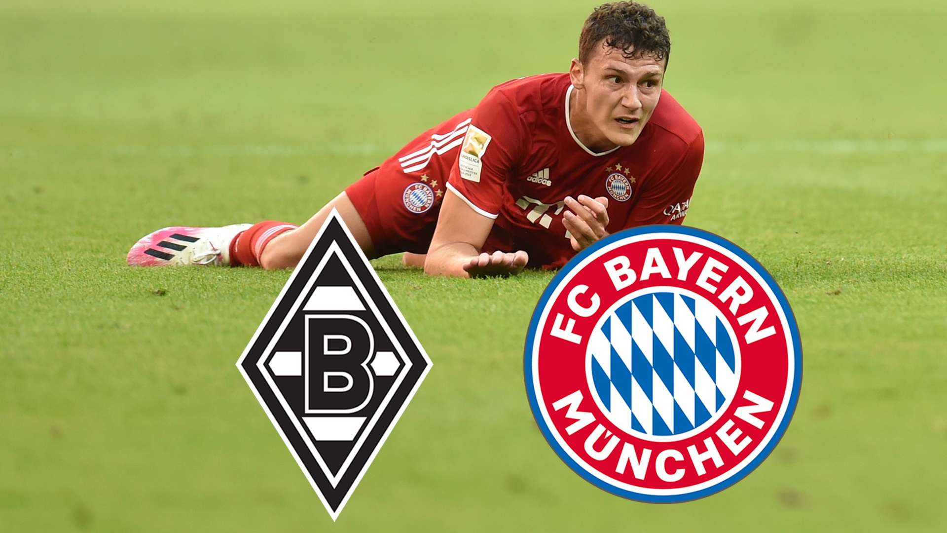 Header Borussia Mönchengladbach fc bayern münchen munich benjamin pavard 2020 2021 tv live-stream
