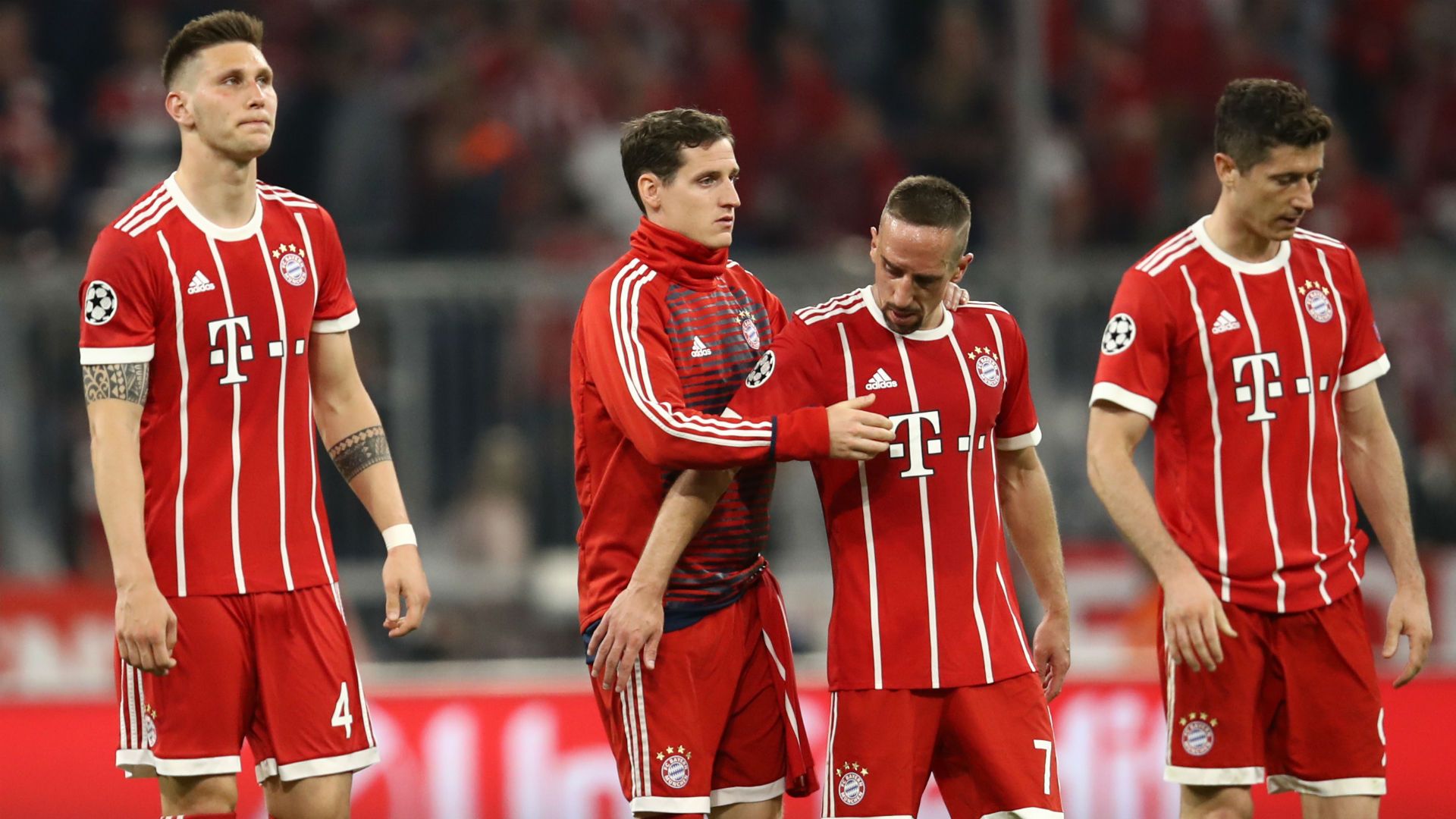 Franck Ribery Robert Lewandowski Niklas Sule Bayen Munich Real Madrid Champions League