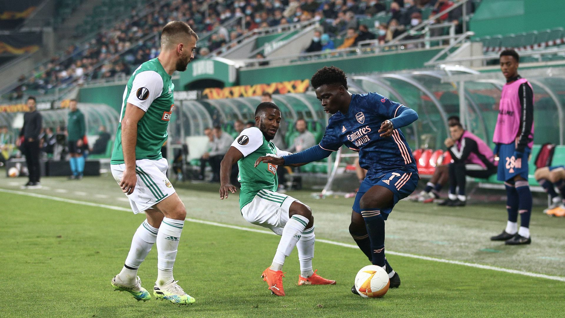 Bukayo Saka_FC Arsenal vs. Rapid Wien_Europa League_22102020_GEPA pictures