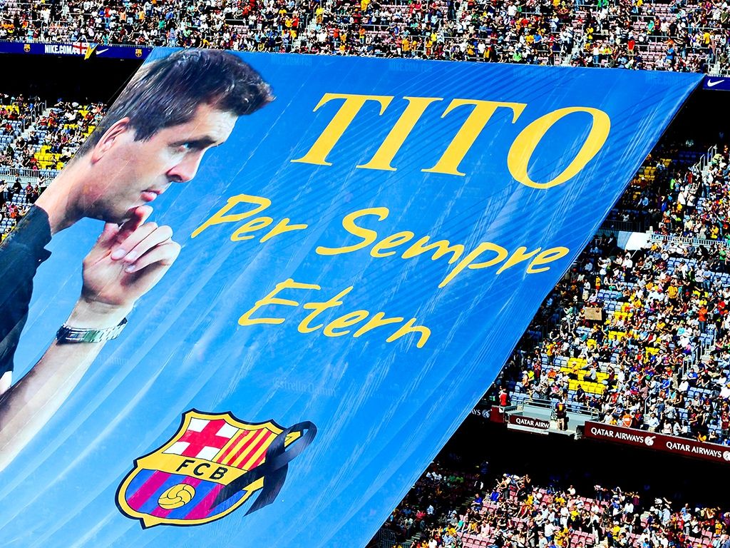 Banners Barcelona Tito Vilanova Tribute