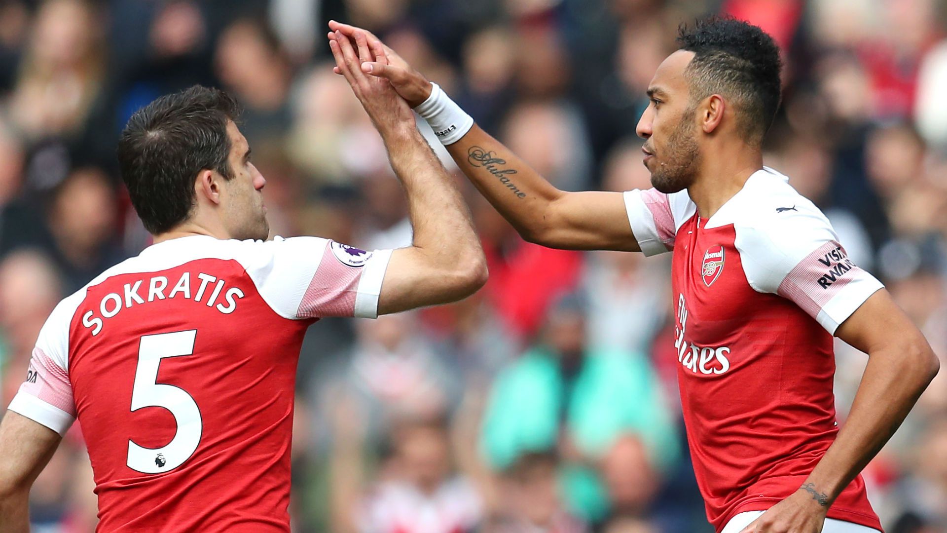 Sokratis Pierre-Emerick Aubameyang Arsenal