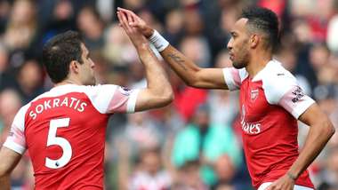 Sokratis Pierre-Emerick Aubameyang Arsenal