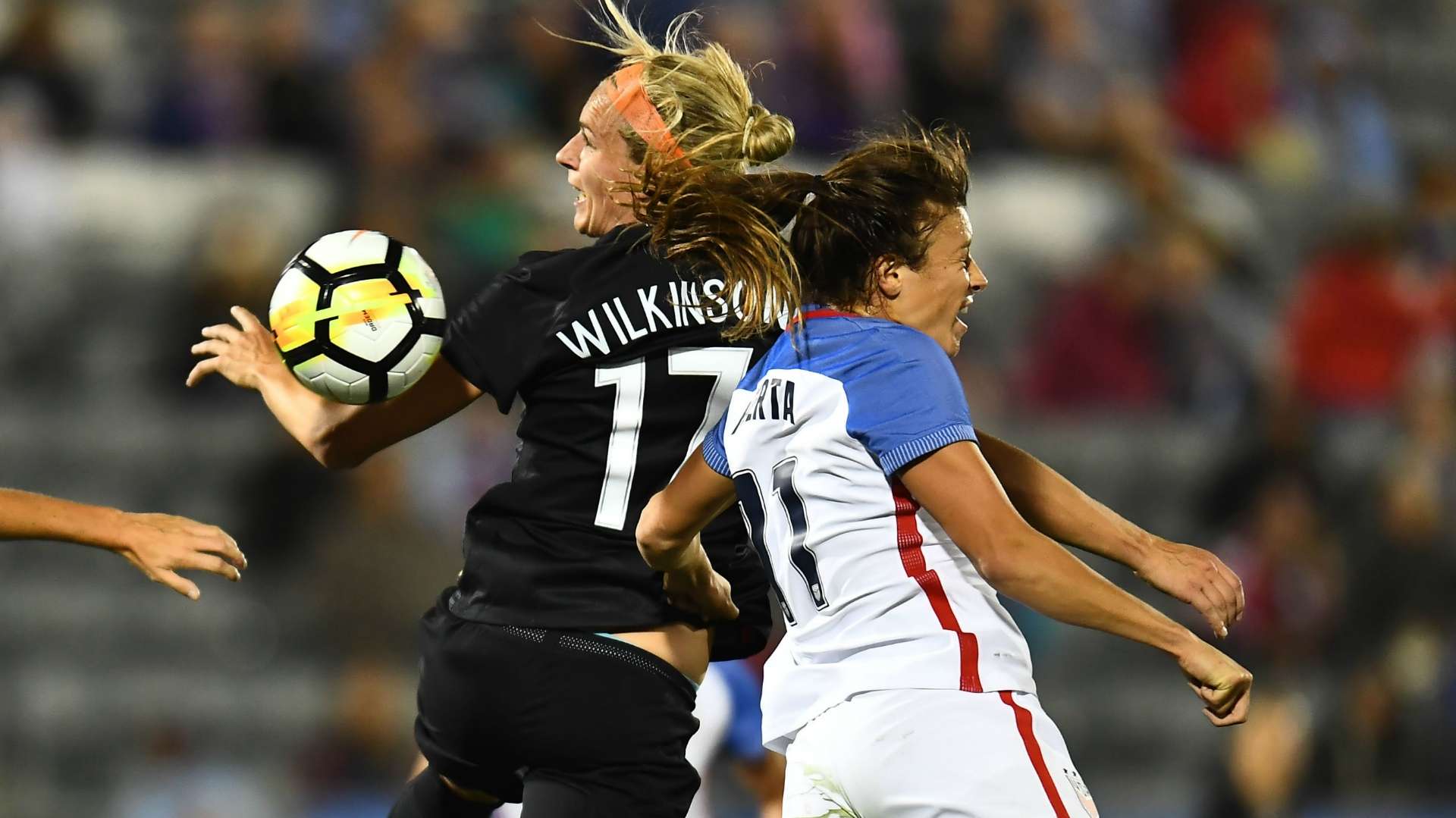 Sofia Huerta Hannah Wilkinson USWNT New Zealand