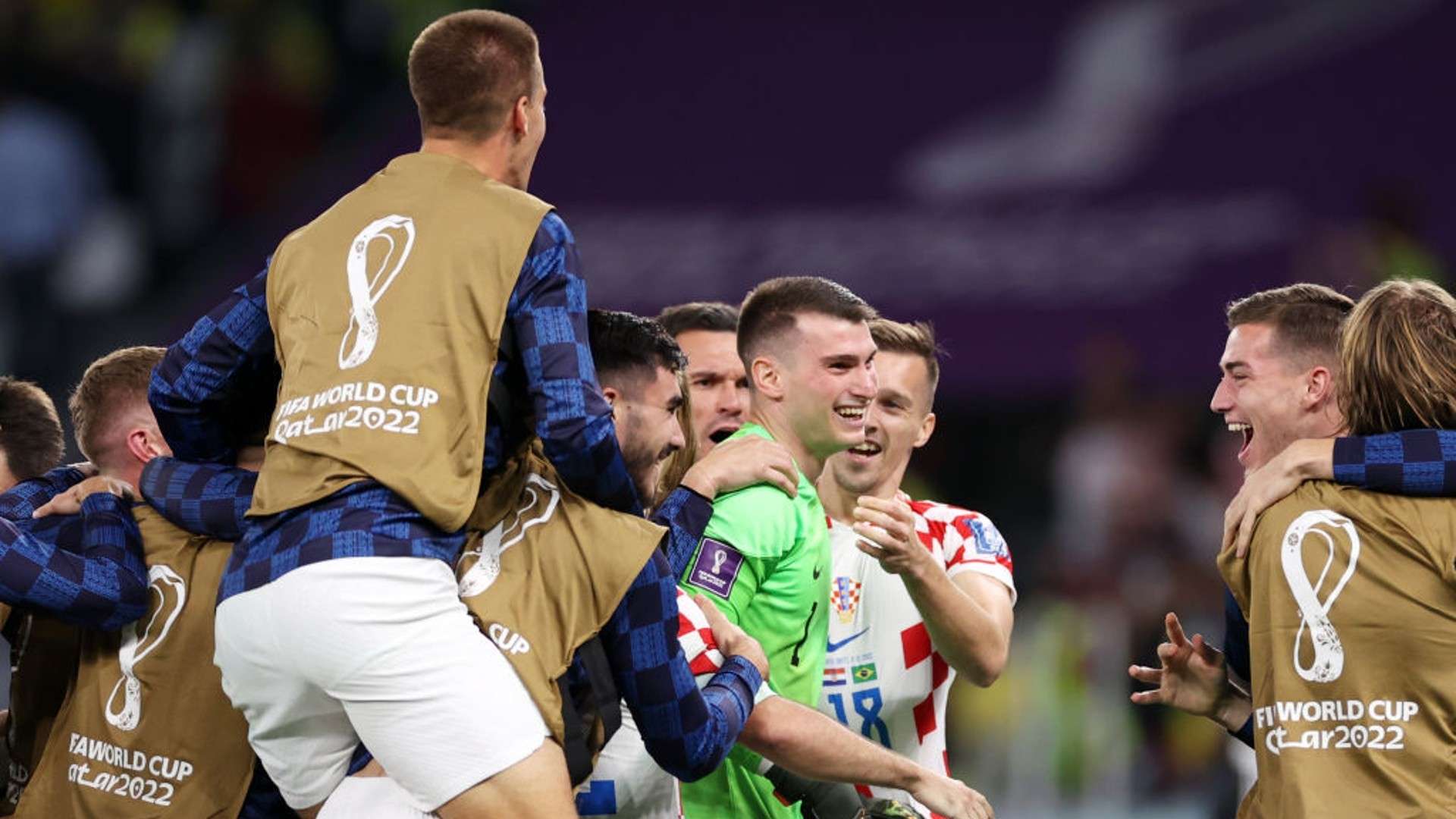 Croatia celebrate.