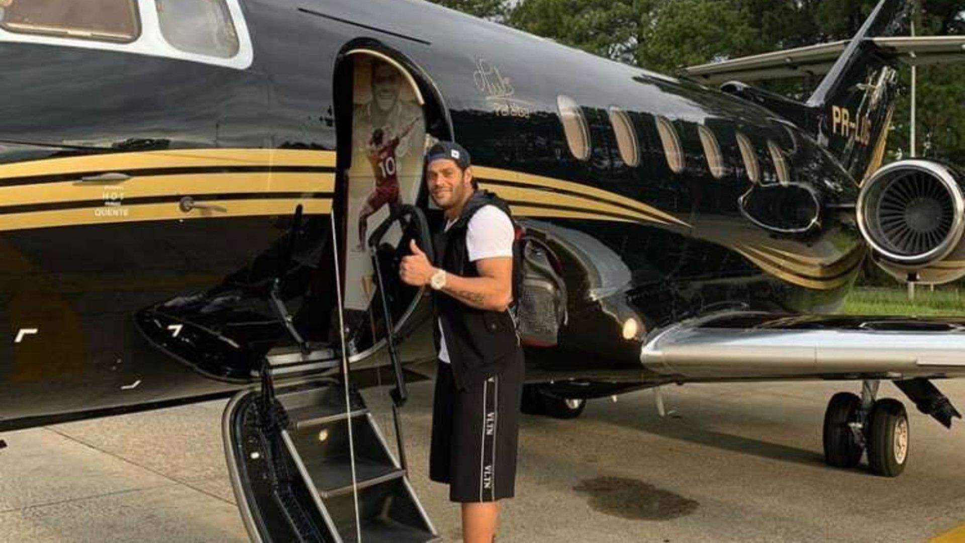 Hulk avião Atlético-MG 16 08 2021