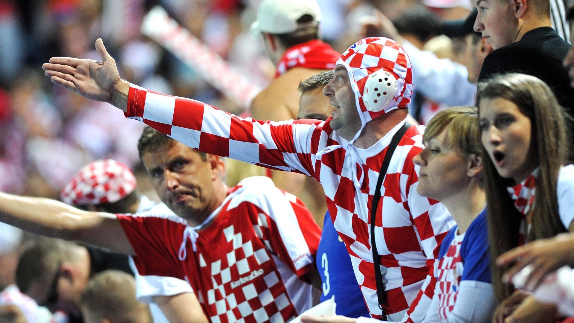 GER ONLY Kroatien-Fan Wasserball-Kappe