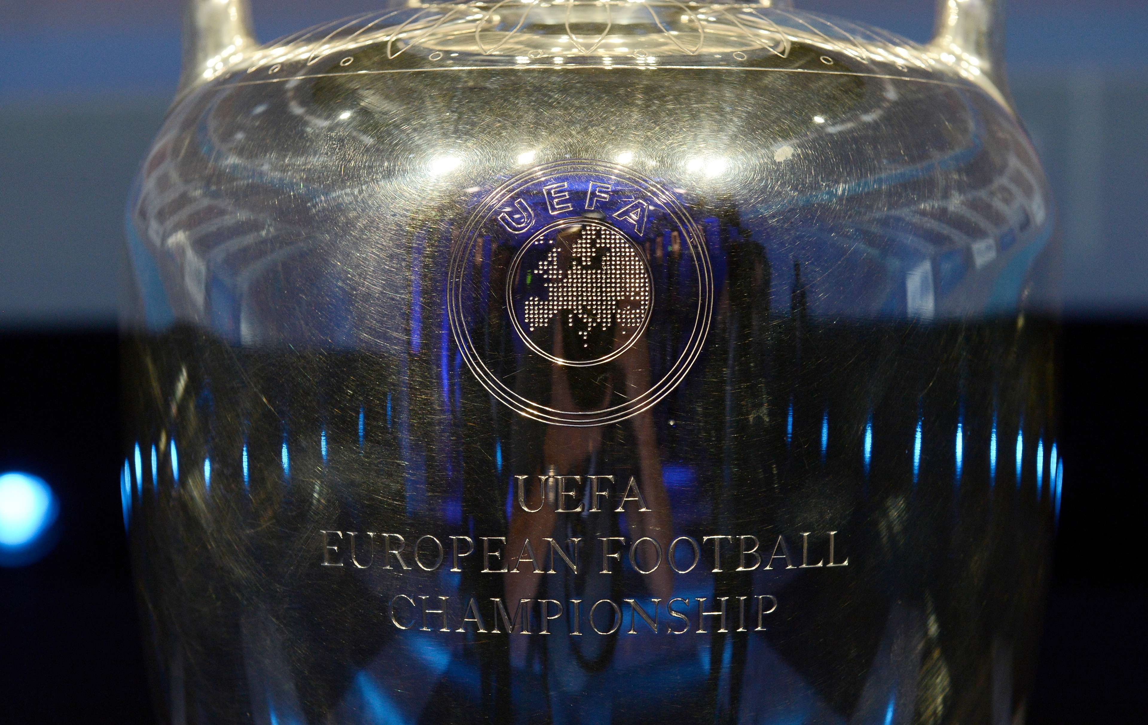 The UEFA European Championship trophy