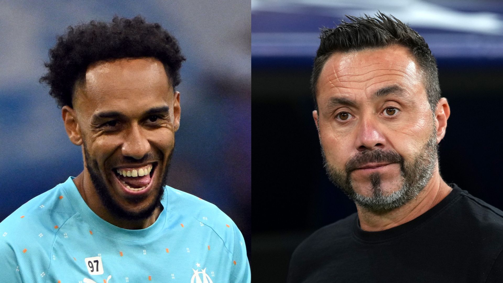 GFX Pierre-Emerick Aubameyang Roberto De Zerbi