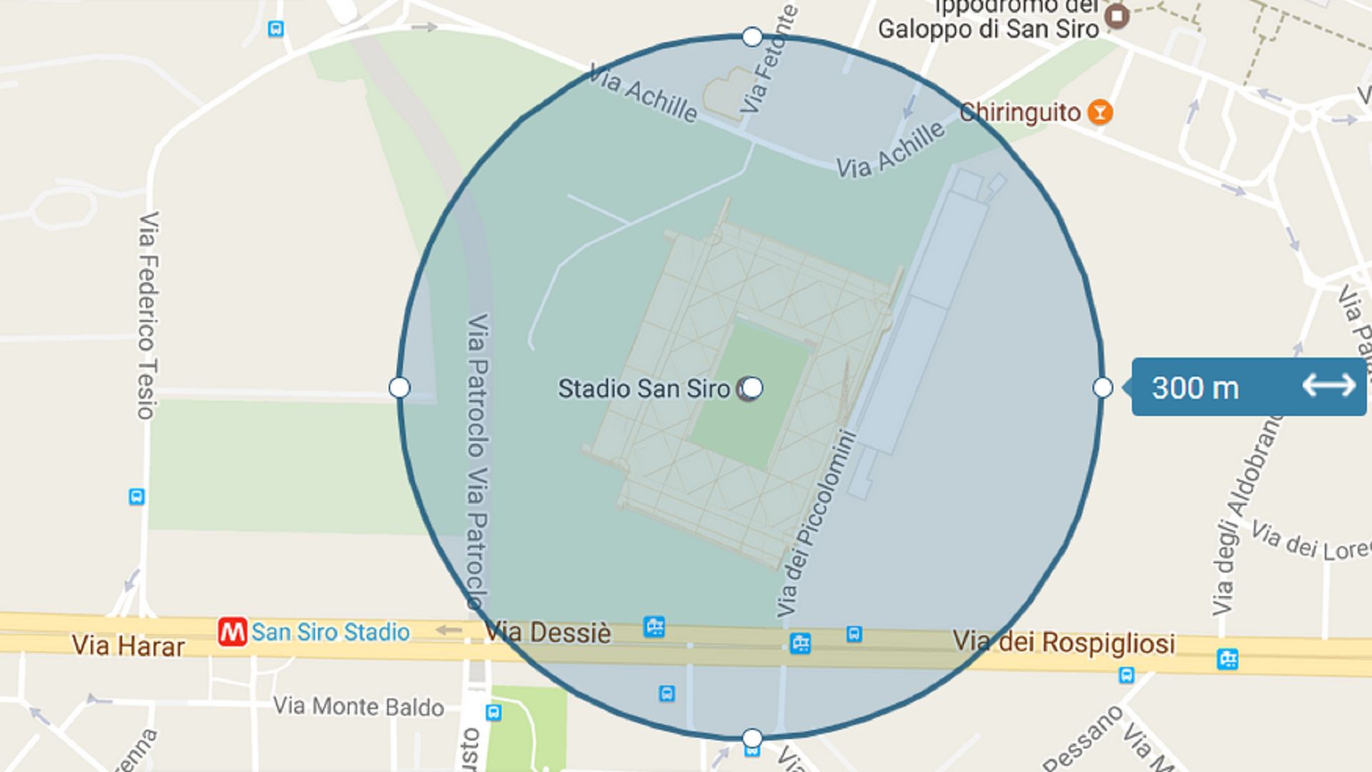 San Siro map