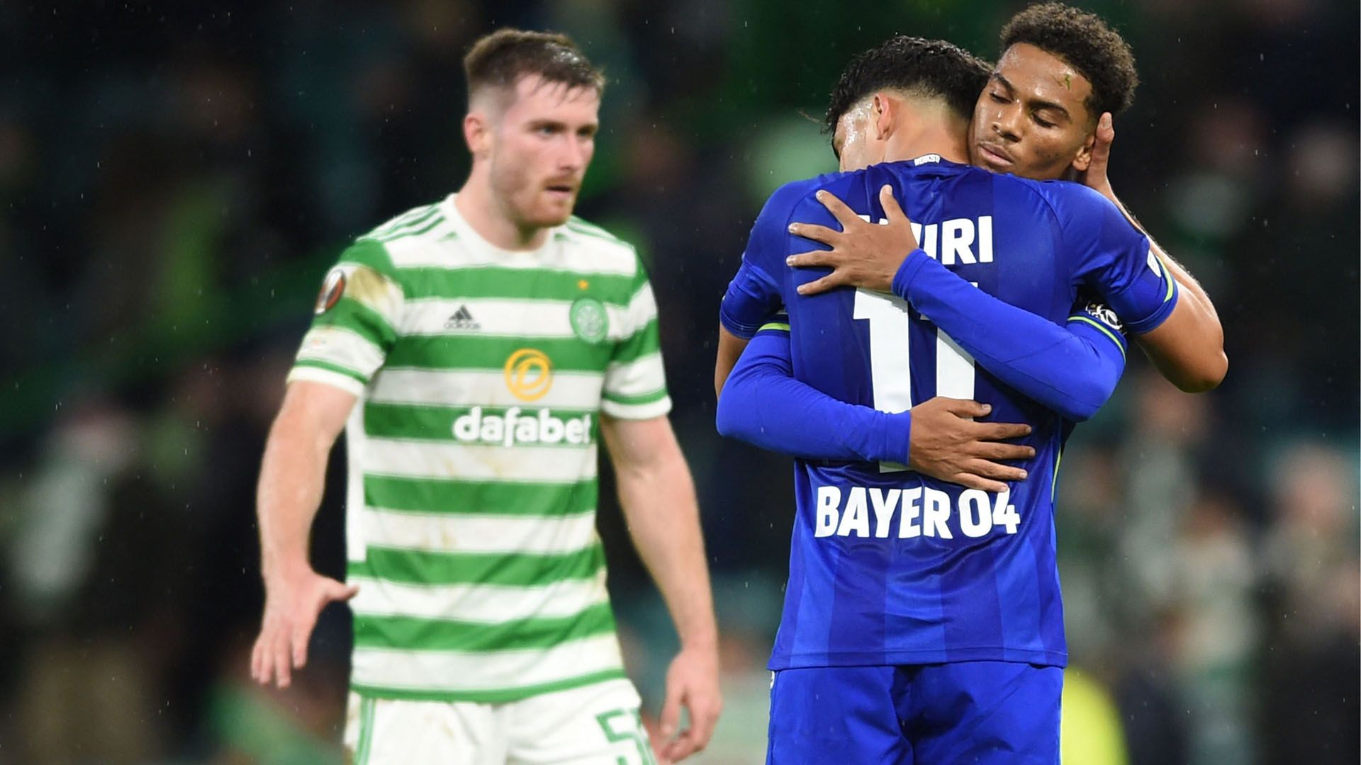 Bayer Leverkusen feierte im Hinspiel gegen Celtic Glasgow einen 4:0-Auswärtssieg.