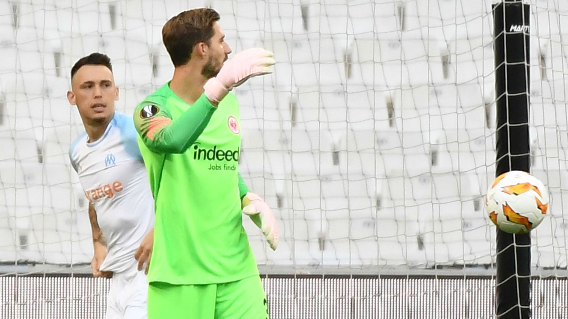 Lucas Ocampos Kevin Trapp Marseille Eintracht Frankfurt UEFA Europa League 20092018